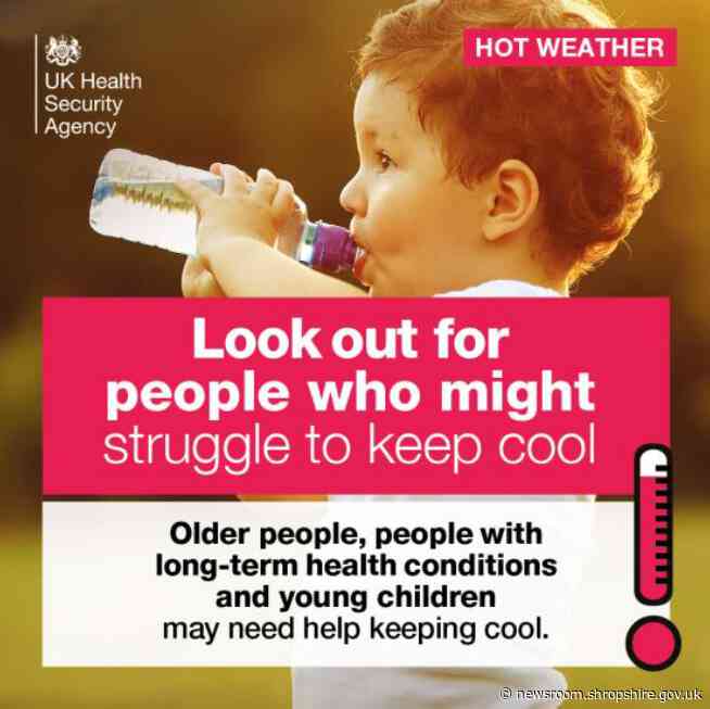 Shropshire residents urged to stay safe as UKHSA issue a red heat-health alert