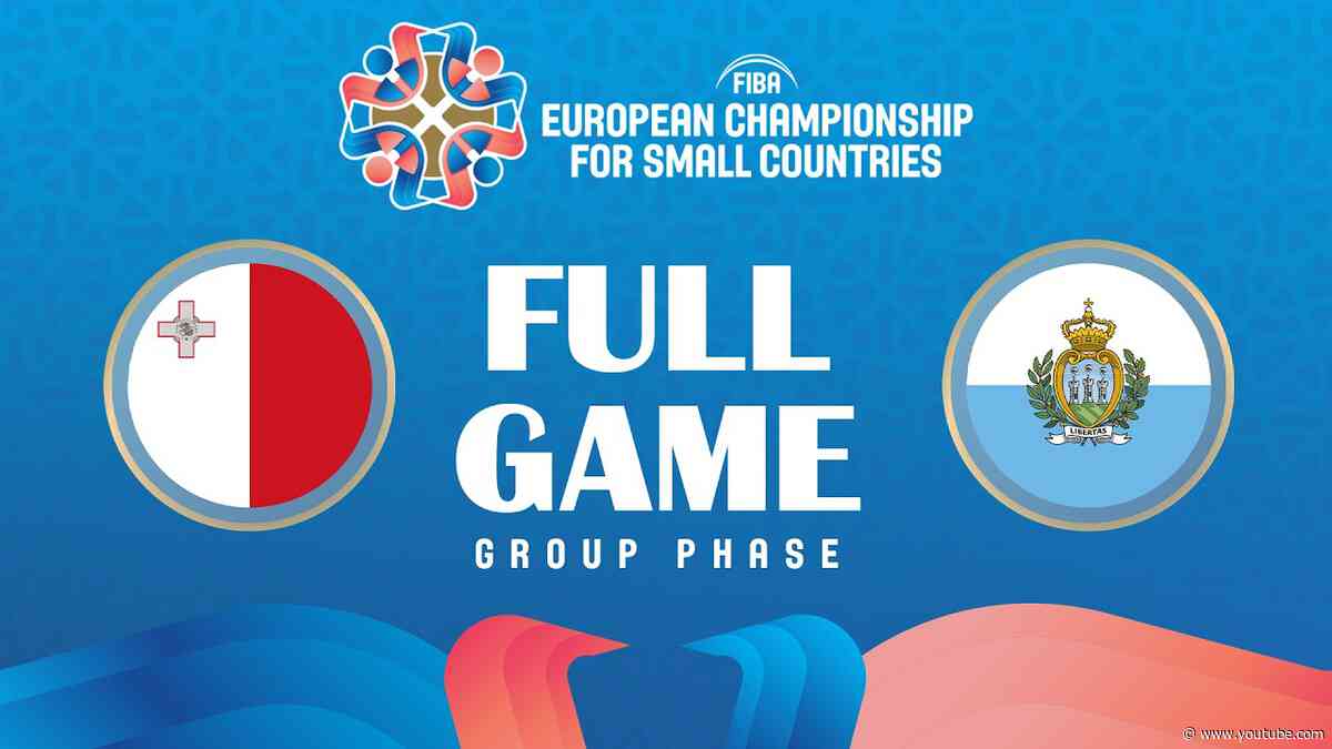 Malta v San Marino | Full Basketball Game | FIBA European Championship for Small Countries 2026