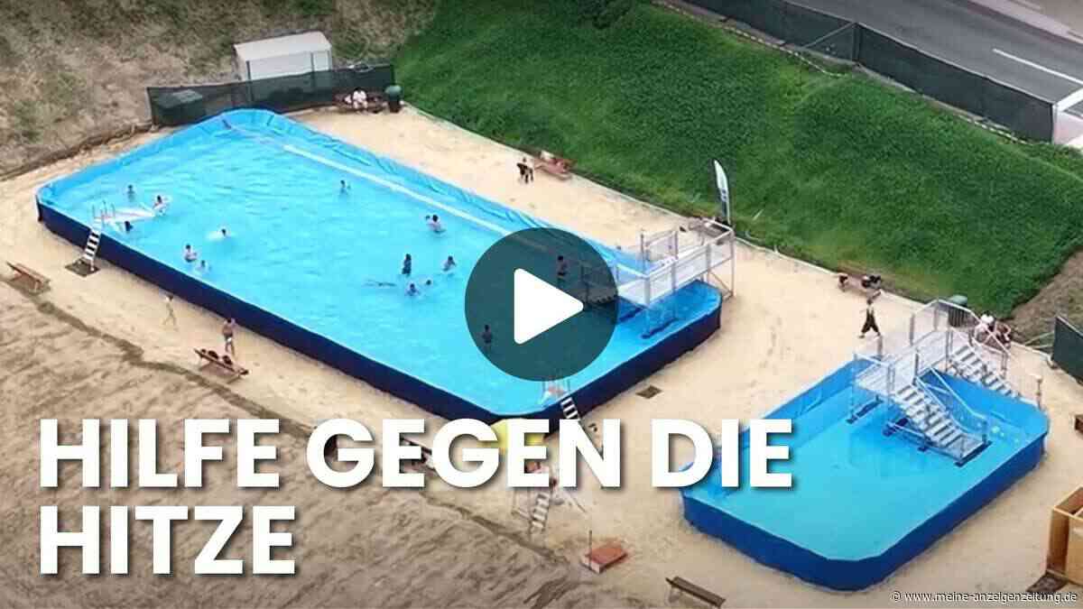 Video: Freibad abgerissen – Kommune schafft alternative Abkühlung