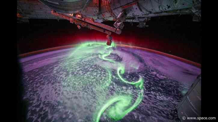 Neon green auroras from space will take your breath away | Space photo of the day for June 26, 2026