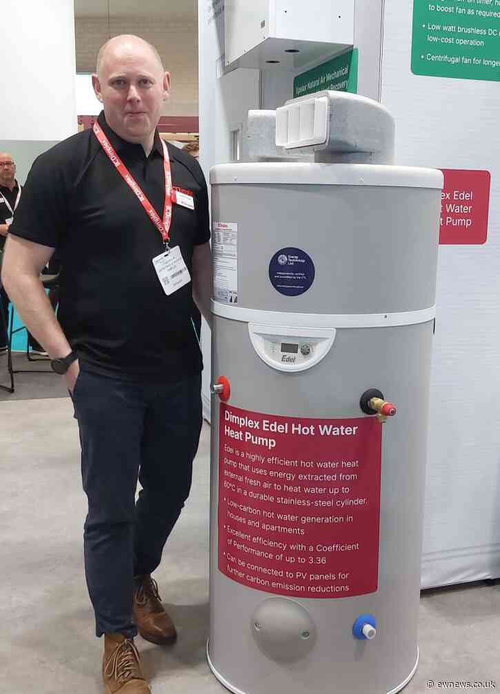 Dimplex Edel only hot water heat pump on Government ETL