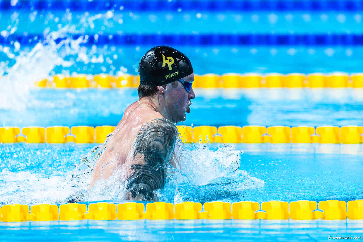 Adam Peaty Suffers Finger Injury During Sette Colli 50 Breaststroke Prelim