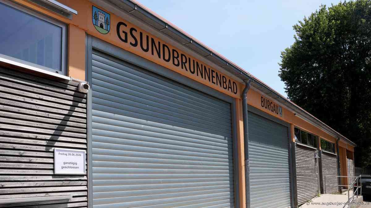 „Das ist eine Frechheit“: Das Burgauer Freibad hat am Freitag trotz Hitzewelle zu