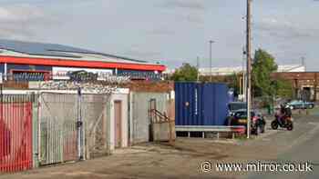 Newborn baby found dead in pile of rubbish at warehouse as police desperately search for mother