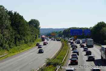 Zwei Verletzte bei Karambolage auf der A2 in Bielefeld