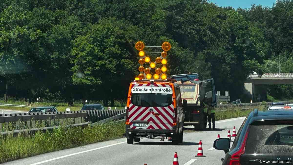 Hitze lässt Asphalt platzen: A7 in Hamburgs Süden fast vollständig gesperrt
