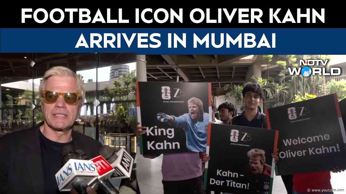 Football Icon Oliver Kahn Arrives In Mumbai, Says ‘it’s Great To Be Here In India’