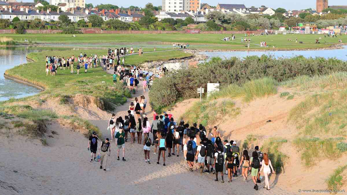 Police crackdown as gangs gather at Crosby beach to fight and take laughing gas