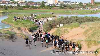 Police crackdown as gangs gather at Crosby beach to fight and take laughing gas