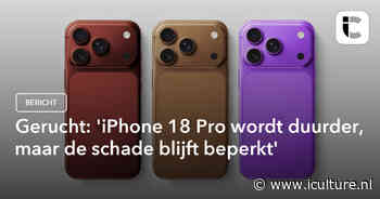 Gerucht: ‘iPhone 18 Pro wordt duurder, maar de schade blijft beperkt’