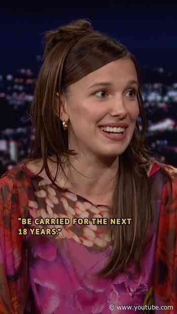 #MillieBobbyBrown gives baby updates on her daughter and her goats 🤣 #FallonTonight