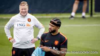 Nederlands elftal dag na WK-zege op Tunesië met complete groep het veld op, Ronald Koeman in conclaaf met Memphis Depay