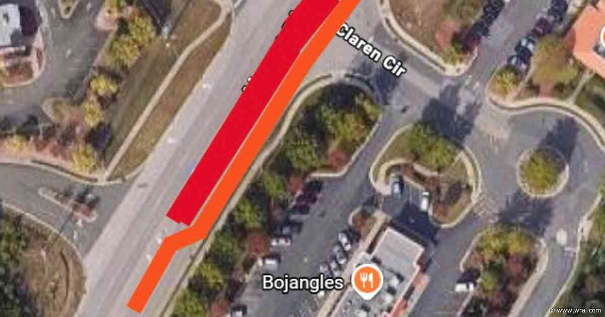 Water main break closes lanes near RDU