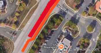 Water main break closes lanes near RDU