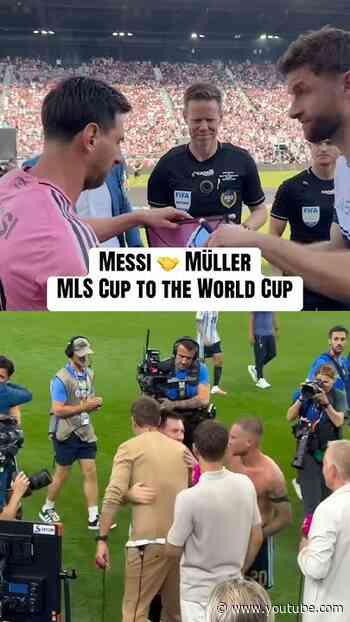 Nothing but respect between Müller and Messi🤝