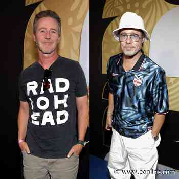 Brad Pitt, Edward Norton Have Fight Club Reunion at World Cup