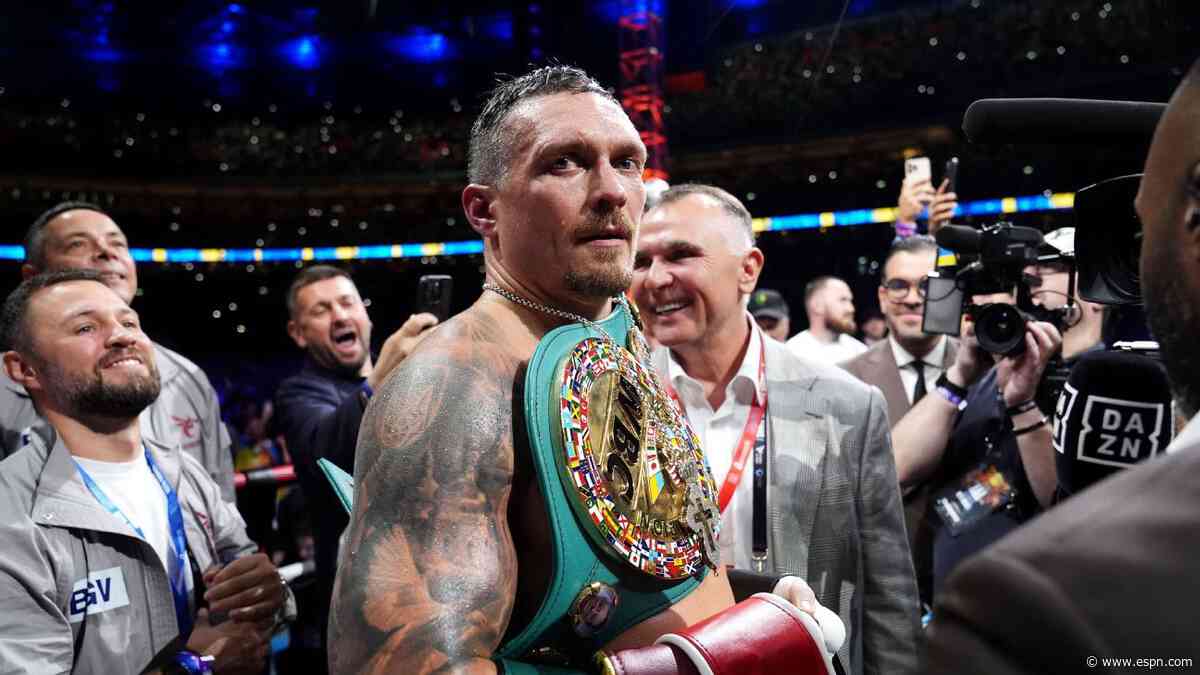 Usyk vacating boxing titles, planning 'last dance'