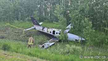 Small plane makes emergency landing on highway in western Manitoba