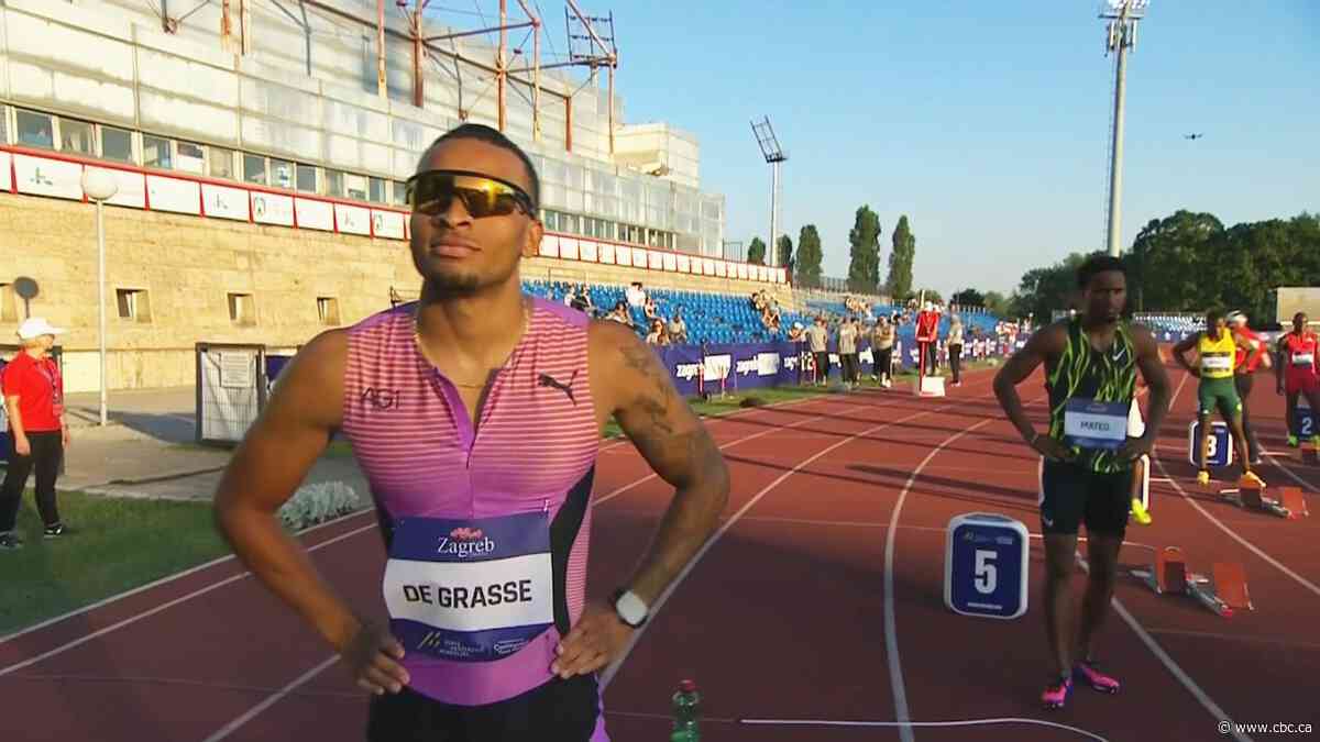 Canada's De Grasse claims 200-metre victory in Zagreb