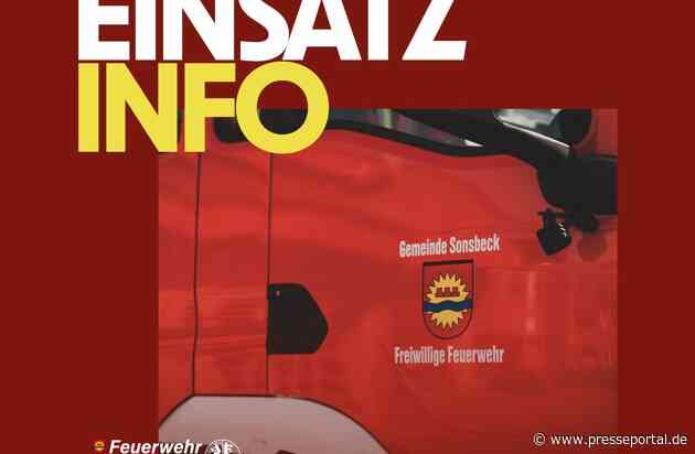 FW Sonsbeck: Gasaustritt aus einem Flüssiggastank