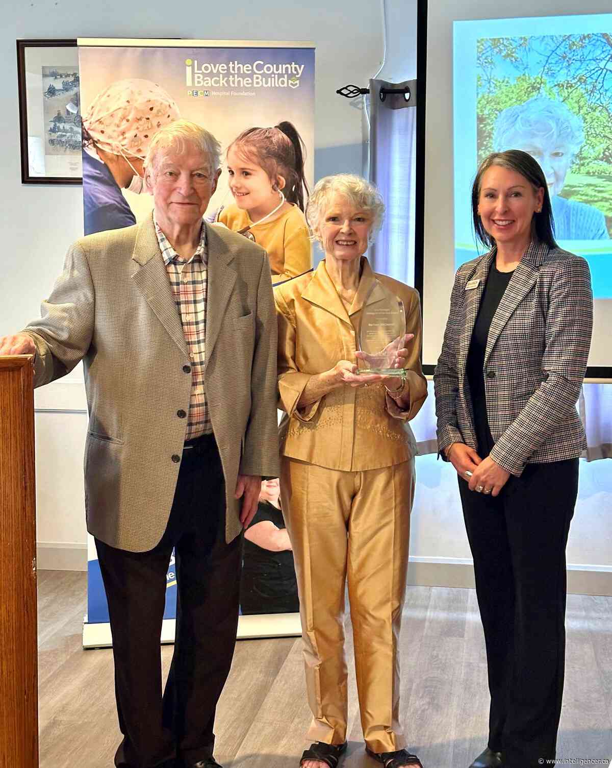 Prince Edward County Memorial Hospital Foundation honours Milford's Barbara McConnell with service award
