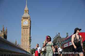 Hottest June day ever in London as heatwave sends temperatures soaring to 36.4C