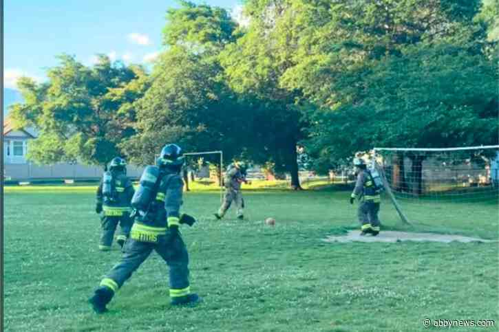 VIDEO: Harrison firefighters catch World Cup fever