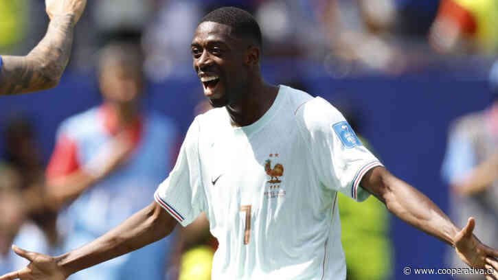 ¡Gran figura! Dembélé firmó un "hat-trick" para Francia ante Noruega