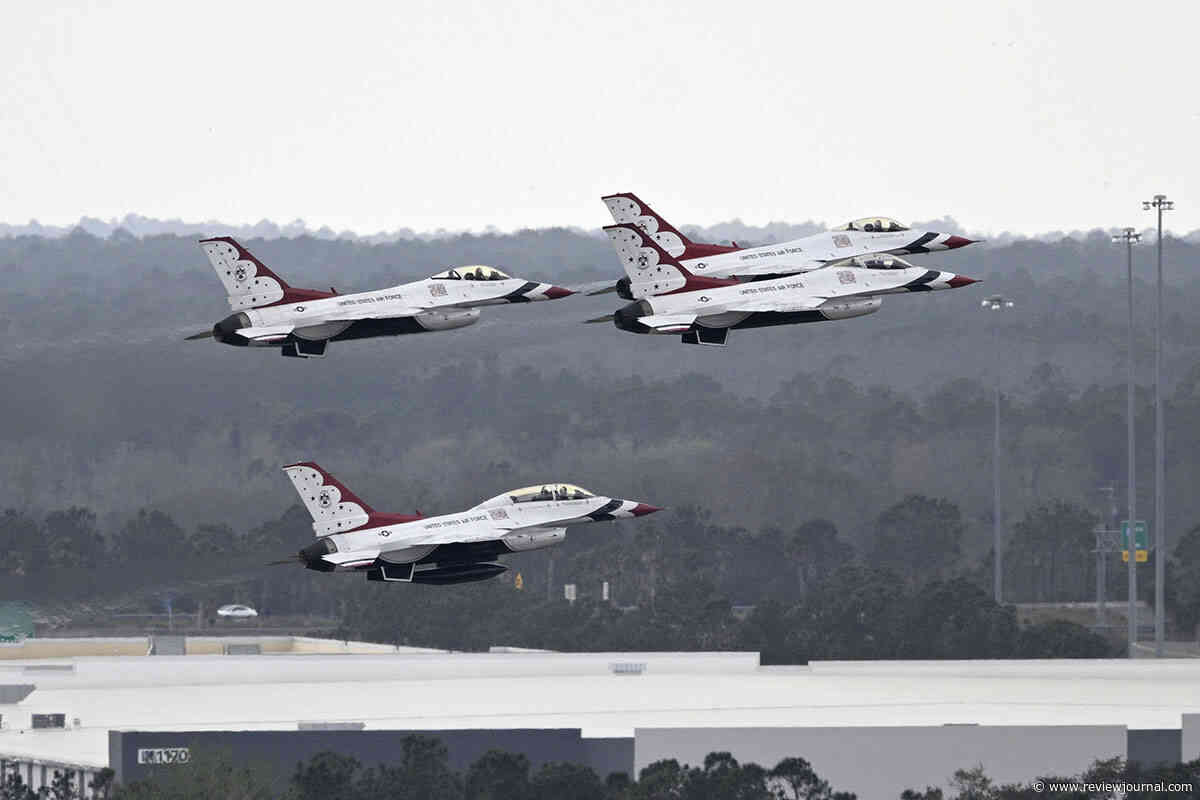 Times for Thunderbirds’ flyover above Las Vegas Valley released