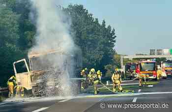 FW Hannover: LKW- Brand auf der Autobahn
