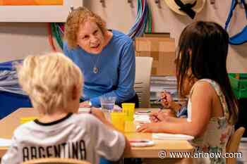 Preschoolers bond with seniors in intergenerational painting class at Lubber Run