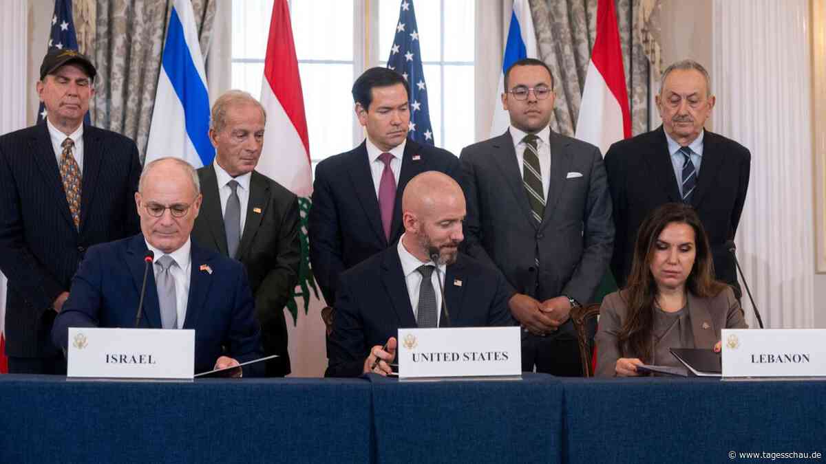 Israel und Libanon unterzeichnen Rahmenabkommen für Ende der Kämpfe