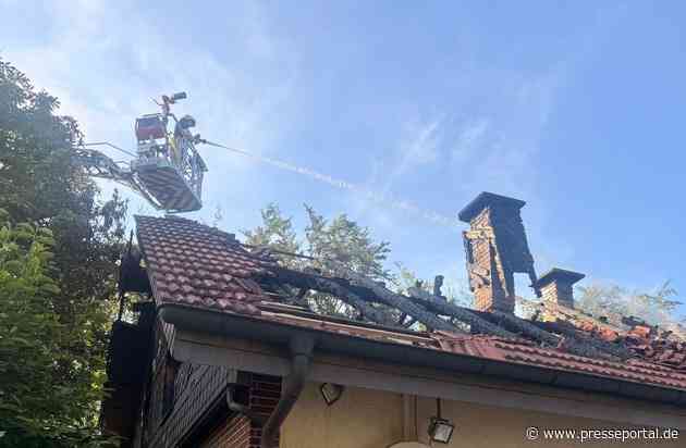 FW Bad Oeynhausen: Nach Dachstuhlbrand am 24.06.2026 - erneutes Feuer in Brandruine