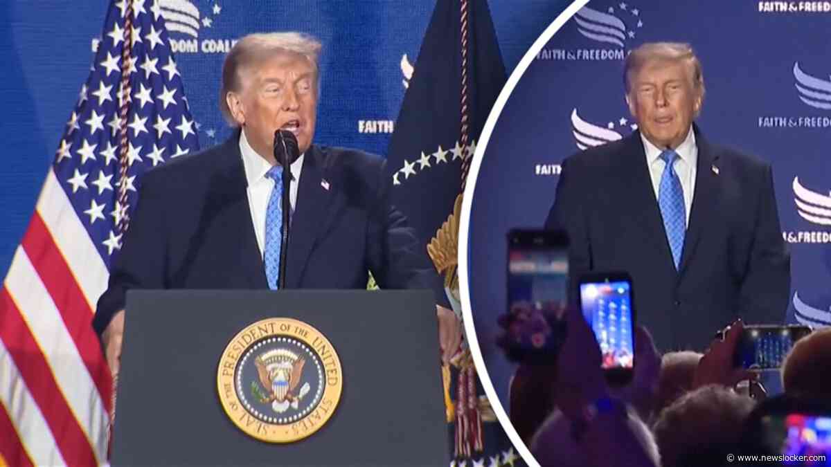 Donald Trump terug op plek van moordaanslag: ‘Ik herinner mij deze kamer super goed’
