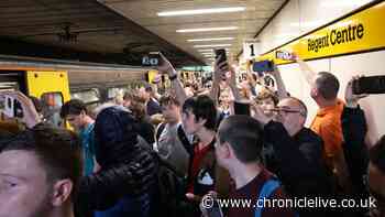 Huge crowds as last old Metro train journey in Newcastle attracts passengers from around the world