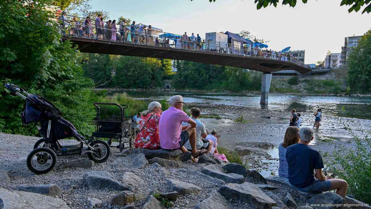Feiern hoch über dem Lech: So war der Auftakt beim Brückenfest in Landsberg