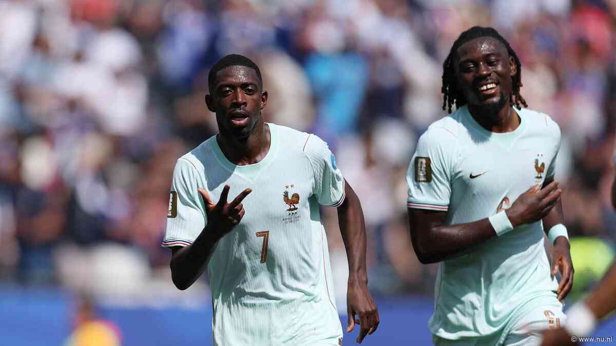 Franse uitblinker Dembélé velt Noorse B-ploeg op WK met hattrick in 32 minuten