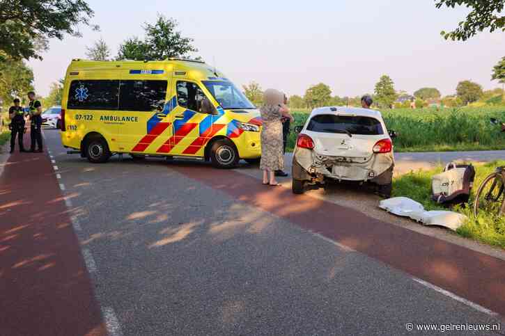 Motorrijder gewond na kop-staartbotsing in Ederveen
