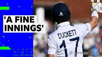 'It will mean so much to him' - Duckett delights as England fight back