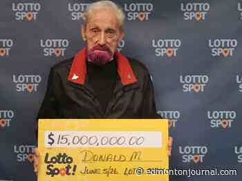 'One heck of a birthday surprise': Lacombe man plans to use $15M Lotto Max jackpot to help friends, community