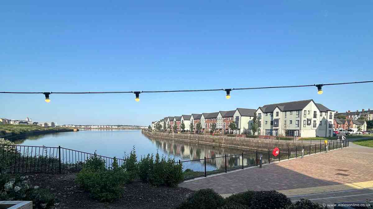 Waterfront bar perfect for a sunny day just a short walk from one of Wales' most famous beaches