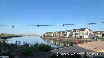 Waterfront bar perfect for a sunny day just a short walk from one of Wales' most famous beaches