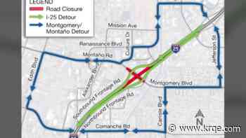 NMDOT to begin demolition of Montgomery Bridge in Albuquerque