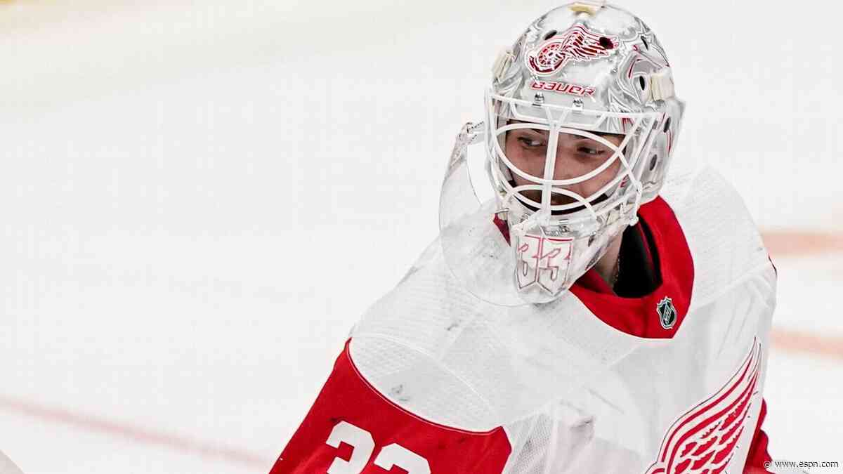 Detroit deals top goalie prospect Cossa to Utah