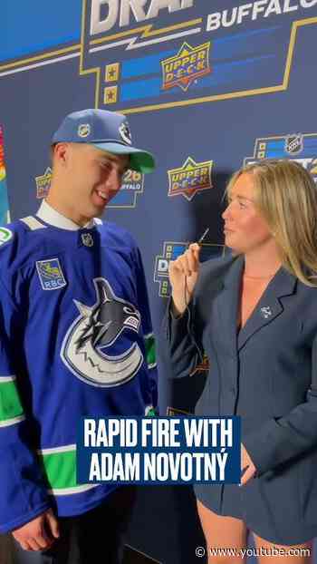 RAPID FIRE! With our new, new Canuck Adam Novotný.