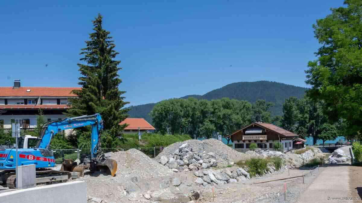 Vorarbeiter ist erkrankt: Zeiselbach-Baustelle in Bad Wiessee steht seit Wochen still