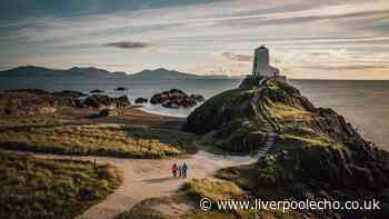 Fantasy North Wales beach with wild ponies, lighthouses and famous backdrop