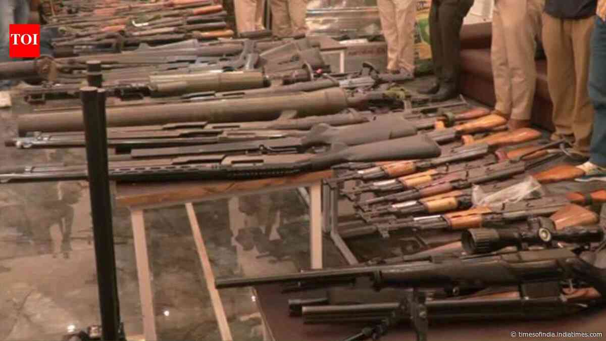 Foreign-made pistols among 32 weapons missing from Haryana police armoury; ASI suspended, probe launched