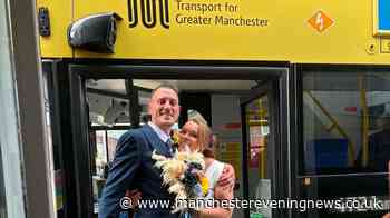 'We travelled to our wedding reception on a Bee bus after a drink at Wetherspoons'