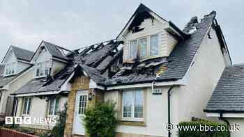 Flooding and fire damage after thunderstorms across Scotland